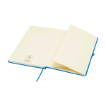 Notitieboek met afgeronde hoeken en zachte kaft A5 pagina’s kleur lichtblauw derde weergave