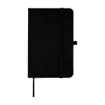 Notitieboek met harde kaft en zachte touch cover A6 pagina’s kleur zwart tweede weergave voorkant