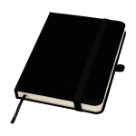 Notitieboek met harde kaft en zachte touch cover A6 pagina’s kleur zwart