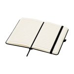 Notitieboek met harde kaft en zachte touch cover A6 pagina’s kleur zwart tweede weergave