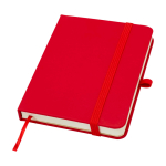 Notitieboek met harde kaft en zachte touch cover A6 pagina’s kleur rood