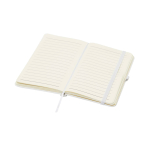 Notitieboek met harde kaft en zachte touch cover A6 pagina’s kleur wit tweede weergave