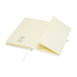 Notitieboek met harde kaft en zachte touch cover A6 pagina’s kleur wit derde weergave