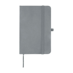 Notitieboek met harde kaft en zachte touch cover A6 pagina’s kleur grijs tweede weergave voorkant