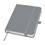 Notitieboek met harde kaft en zachte touch cover A6 pagina’s kleur grijs