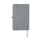 Notitieboek met harde kaft en zachte touch cover A6 pagina’s kleur grijs tweede weergave achterkant