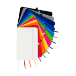 Notitieboek met harde kaft en zachte touch cover A6 pagina’s kleur grijs tweede weergave meerdere kleuren