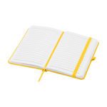 Notitieboek met harde kaft en zachte touch cover A6 pagina’s kleur geel tweede weergave