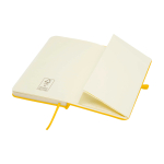 Notitieboek met harde kaft en zachte touch cover A6 pagina’s kleur geel derde weergave