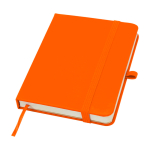 Notitieboek met harde kaft en zachte touch cover A6 pagina’s kleur oranje
