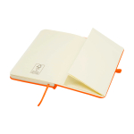 Notitieboek met harde kaft en zachte touch cover A6 pagina’s kleur oranje derde weergave
