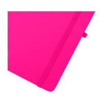 Notitieboek met harde kaft en zachte touch cover A6 pagina’s kleur roze weergave detail 1