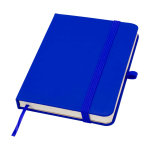 Notitieboek met harde kaft en zachte touch cover A6 pagina’s kleur koningsblauw