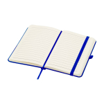 Notitieboek met harde kaft en zachte touch cover A6 pagina’s kleur koningsblauw tweede weergave