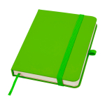 Notitieboek met harde kaft en zachte touch cover A6 pagina’s kleur limoen groen