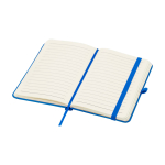 Notitieboek met harde kaft en zachte touch cover A6 pagina’s kleur lichtblauw tweede weergave
