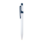 Sofistische balpen van gerecycled plastic, zwarte inkt kleur marineblauw weergave zijkant