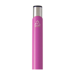 Balpen van gerecycled aluminium met gelakte afwerking, blauwe inkt kleur fuchsia weergave detail 1