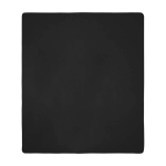 Geruite fleece deken met draagtas 200 g/m² kleur zwart derde weergave voorkant
