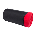 Geruite fleece deken met draagtas 200 g/m² kleur rood