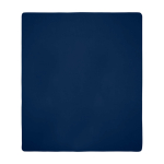 Geruite fleece deken met draagtas 200 g/m² kleur marineblauw derde weergave voorkant