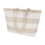 Strandtas van gerecycled katoen met touwhengsels 270 g/m² kleur wit tweede weergave