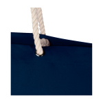 Strandtas van gerecycled katoen met touwhengsels 270 g/m² kleur marineblauw weergave detail 1