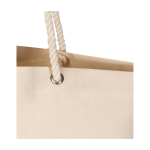 Strandtas van gerecycled katoen met touwhengsels 270 g/m² kleur naturel weergave detail 1