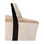 Multifunctionele tas van gerecycled katoen met hengsels 320 g/m² kleur zwart weergave detail 2