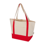 Multifunctionele tas van gerecycled katoen met hengsels 320 g/m² kleur rood