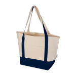 Multifunctionele tas van gerecycled katoen met hengsels 320 g/m² kleur marineblauw