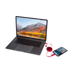 Intrekbare datasync-kabel van plastic en aluminium kleur rood vierde weergave