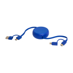 Intrekbare datasync-kabel van plastic en aluminium kleur koningsblauw vijfde weergave