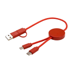 Snellaadkabel met gerecycled plastic en datasyncfunctie 5-in-1 tweede weergave