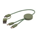 Snellaadkabel met gerecycled plastic en datasyncfunctie 5-in-1 derde weergave