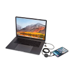 Datasynchronisatiekabel van gerecycled plastic 27W 5-in-1 kleur zwart vierde weergave