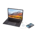 Snellaad- en datasync-kabel van gerecycled plastic 5-in-1 kleur wit vierde weergave
