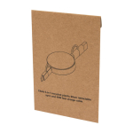 Snellaad- en datasync-kabel van gerecycled plastic 5-in-1 kleur wit tweede weergave met doos