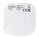 Comfortabele USB-C oordopjes met opbergdoos van gerecycled plastic kleur zwart tweede weergave achterkant