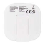 Comfortabele USB-C oordopjes met opbergdoos van gerecycled plastic kleur wit tweede weergave achterkant