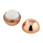 Vanille lippenbalsem met glanzende behuizing en SPF 15 bescherming kleur champagne