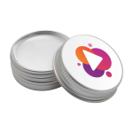 Lippenbalsem met aluminium behuizing en SPF 15 bescherming kleur wit