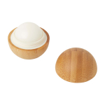 Lippenbalsem met vanillegeur en bamboe behuizing SPF 15 kleur hout tweede weergave