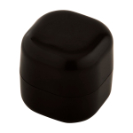 Lippenbalsem met vanillegeur en vierkante plastic behuizing SPF 15 kleur zwart tweede weergave