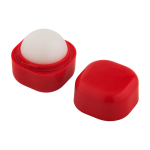 Lippenbalsem met vanillegeur en vierkante plastic behuizing SPF 15 kleur rood