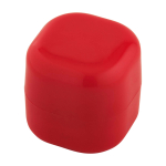 Lippenbalsem met vanillegeur en vierkante plastic behuizing SPF 15 kleur rood tweede weergave