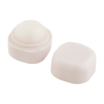 Lippenbalsem met vanillegeur en vierkante plastic behuizing SPF 15 kleur wit