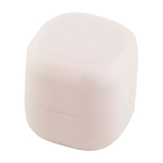 Lippenbalsem met vanillegeur en vierkante plastic behuizing SPF 15 kleur wit tweede weergave