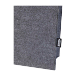 Boodschappentas van hoogwaardig gerecycled vilt met 20L capaciteit kleur donkergrijs weergave detail 1