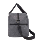 Multifunctionele tas van gerecycled vilt van hoge kwaliteit kleur donkergrijs weergave zijkant